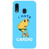 Чохол-накладка TOTO Matt TPU 2mm Print Case Samsung Galaxy A20/A30 #5 Hate Cardio Sky Blue