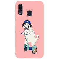 Чохол-накладка TOTO Matt TPU 2mm Print Case Samsung Galaxy A20/A30 #2 Dog Skate Pink