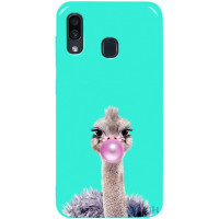 Чохол-накладка TOTO Pure TPU 2mm Print Case Samsung Galaxy A20/A30 #38 Ostrich Gum Mint