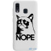 Чохол-накладка TOTO Pure TPU 2mm Print Case Samsung Galaxy A20/A30 #4 Cat Nope White — інтернет магазин All-Ok. фото 1