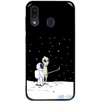 Чохол-накладка TOTO Pure TPU 2mm Print Case Samsung Galaxy A20/A30 #40 Ufo Moon Black