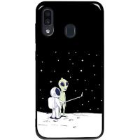 Чохол-накладка TOTO Pure TPU 2mm Print Case Samsung Galaxy A20/A30 #40 Ufo Moon Black