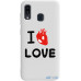 Чохол-накладка TOTO Pure TPU 2mm Print Case Samsung Galaxy A20/A30 #42 Love Heart White — інтернет магазин All-Ok. фото 1