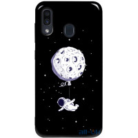 Чохол-накладка TOTO Pure TPU 2mm Print Case Samsung Galaxy A20/A30 #47 Space Moon Black