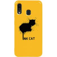 Чохол-накладка TOTO Pure TPU 2mm Print Case Samsung Galaxy A20/A30 #48 Inkcat Yellow