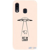 Чохол-накладка TOTO Pure TPU 2mm Print Case Samsung Galaxy A20/A30 #70 Get Loser Sand pink