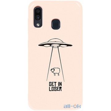 Чохол-накладка TOTO Pure TPU 2mm Print Case Samsung Galaxy A20/A30 #70 Get Loser Sand pink