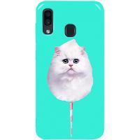 Чохол-накладка TOTO Pure TPU 2mm Print Case Samsung Galaxy A20/A30 #9 Cat Candy Mint