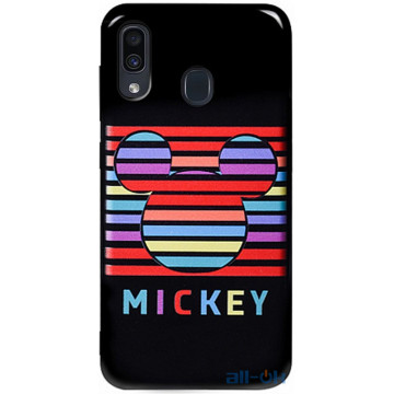 Чохол-накладка TOTO Pure TPU 2mm Print Case Samsung Galaxy A20/A30 #49 Mickey Black