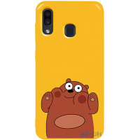 Чохол-накладка TOTO Pure TPU 2mm Print Case Samsung Galaxy A20/A30 #56 Bear Ups Yellow