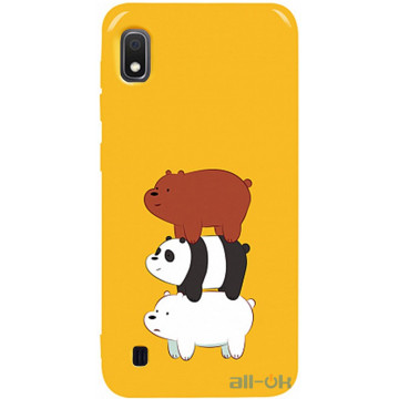 Чохол-накладка TOTO Pure TPU 2mm Print Case Samsung Galaxy A10 #13 Bears Yellow