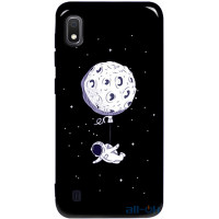 Чохол-накладка TOTO Pure TPU 2mm Print Case Samsung Galaxy A10 #47 Space Moon Black