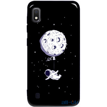 Чохол-накладка TOTO Pure TPU 2mm Print Case Samsung Galaxy A10 #47 Space Moon Black