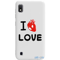 Чохол-накладка TOTO Pure TPU 2mm Print Case Samsung Galaxy A10 #42 Love Heart White