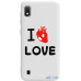 Чохол-накладка TOTO Pure TPU 2mm Print Case Samsung Galaxy A10 #42 Love Heart White — інтернет магазин All-Ok. фото 1