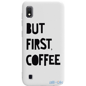 Чохол-накладка TOTO Pure TPU 2mm Print Case Samsung Galaxy A10 #41 First Coffee White