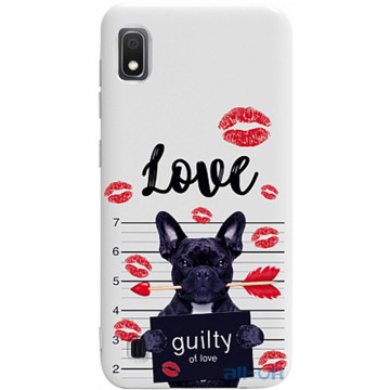Чохол-накладка TOTO Pure TPU 2mm Print Case Samsung Galaxy A10 #39 Dog Kiss White