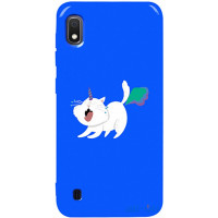 Чохол-накладка TOTO Pure TPU 2mm Print Case Samsung Galaxy A10 #6 Cat Puk Blue
