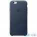 Чохол накладка на iPhone 6 / 6s Leather Case Midnight Blue — інтернет магазин All-Ok. фото 1