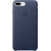 Чохол-накладка Apple Leather Case iPhone 8 Plus / 7 Plus Midnight Blue (MQHL2) — інтернет магазин All-Ok. фото 1