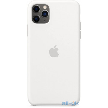 Чохол-накладка Apple iPhone 11 Pro Max Silicone Case - White (MWYX2)