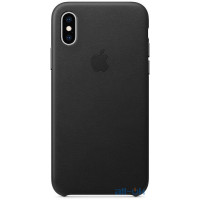 Чохол-накладка Apple iPhone XS Leather Case - Black (MRWM2)