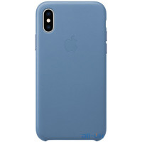 Чохол-накладка Apple iPhone XS Leather Case - Cornflower (MVFP2)