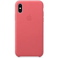 Чохол-накладка Apple iPhone XS Leather Case - Peony Pink (MTEU2)