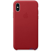 Чохол-накладка Apple iPhone XS Max Leather Case - PRODUCT RED (MRWQ2)