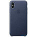 Чохол-накладка Apple iPhone XS Max Leather Case - Midnight Blue (MRWU2) — інтернет магазин All-Ok. фото 1