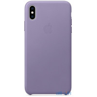Чохол-накладка Apple iPhone XS Max Leather Case - Lilac (MVH02)