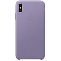 Чохол-накладка Apple iPhone XS Max Leather Case - Lilac (MVH02)