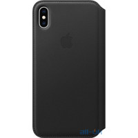 Чохол-книжка Apple iPhone XS Max Leather Folio - Black (MRX22)