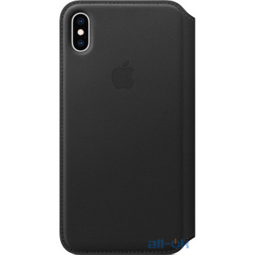 Чохол-книжка Apple iPhone XS Max Leather Folio - Black (MRX22)