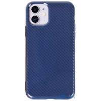 Чохол-накладка TOTO TPU Carbon Fiber 2,0mm Case Apple iPhone 11 Navy Blue