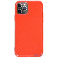 Чохол-накладка TOTO TPU Carbon Fiber 2,0mm Case Apple iPhone 11 Pro Max Red