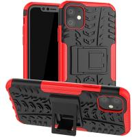 Чохол-накладка TOTO Dazzle Kickstand 2 in 1 Case Apple iPhone 11 Red