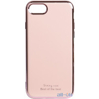 Чохол-накладка TOTO Electroplate TPU 2mm Case Apple iPhone 7/8/SE 2020 Rose Gold