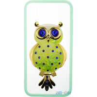Чохол-накладка TOTO TPU Case Decorative Stones IPhone X Owl Green