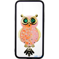 Чохол-накладка TOTO TPU Case Decorative Stones IPhone X Owl Black