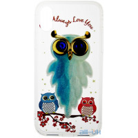 Чохол-накладка TOTO TPU Case Decorative Stones IPhone X Owls Cold Ice