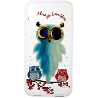 Чохол-накладка TOTO TPU Case Decorative Stones IPhone X Owls Cold Ice