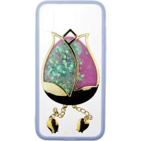 Чохол-накладка TOTO TPU Case Decorative Stones IPhone X Rose Flower Purple