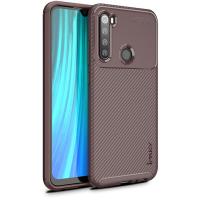 Чохол-накладка Ipaky Carbon Fiber Series/Soft TPU Case Xiaomi Redmi Note 8 Coffee