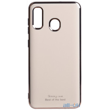Чохол-накладка TOTO Electroplate TPU 2mm Case Samsung Galaxy A20/A30 Gold