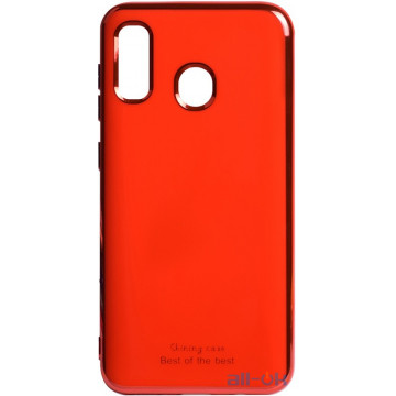 Чохол-накладка TOTO Electroplate TPU 2mm Case Samsung Galaxy A20/A30 Red