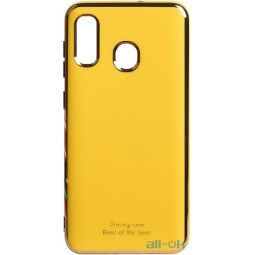 Чохол-накладка TOTO Electroplate TPU 2mm Case Samsung Galaxy A20/A30 Yellow