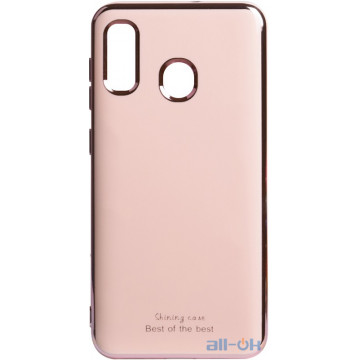Чохол-накладка TOTO Electroplate TPU 2mm Case Samsung Galaxy A20/A30 Rose Gold