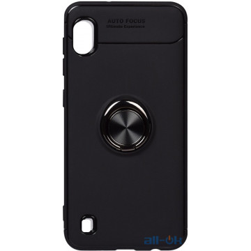 Чохол-накладка TOTO Car Magnetic Ring TPU Case Samsung Galaxy A10 Black/Black
