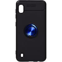 Чохол-накладка TOTO Car Magnetic Ring TPU Case Samsung Galaxy A10 Black/Blue